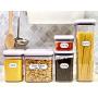 Removable Write-On Food Labels, Waterproof Kitchen Labels for POP Food Storage Containers and Home Organization, Pack of 64