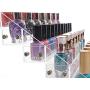 Sooyee Acrylic 4 Layer Nail Polish Rack Tabletop Display,Clear 4 Tier Shelves Organizer for Essential Oil, Cosmetic Dropper Bottle, Condiment,Fair Gifts Samples,Small toy Showing Stand,Pack of 1