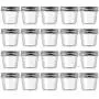 Bouteilles en plastique transparentes de 120 ml (4 oz) de Novelinks avec couvercle à vis – Contenants vides ronds réutilisables pour le stockage de la cuisine et de la maison – Sans BPA (20 pièces) Bouteilles en plastique transparentes de 120 ml (4 oz) de Novelinks avec couvercle à vis – Contenants vides ronds réutilisables pour le stockage de la cuisine et de la maison – Sans BPA (20 pièces)