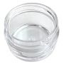 Beauticom 12 Pieces 20G/20ML Round Clear Jars with WHITE Lids for Lotion, Creams, Toners, Lip Balms, Makeup Samples - BPA Free