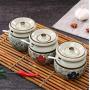 Mini Spice Jars Kitchen ceramic spice box Japanese hand-painted with spoon spoon seasoning box