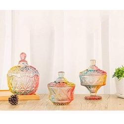 Shelf Floating European Creative Storage Jar Glass Jar Colorful Living Room Snack Cans Melon Jar Storage Tank. (Style : C)