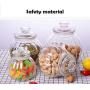 YTF-Glass sealed cans, large transparent household candy storage cans, melon snacks storage cans
