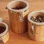 Bamboo Sealed Jars, Kitchen Household Grain Storage Tanks, Storage Spices/Coffee Beans/Tea