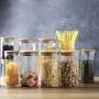 Bouteille de stockage en verre étanche pour cuisine, réservoir de stockage de grains, conserve alimentaire, plusieurs tailles (Taille : 8.5cm x 20cm) Bouteille de stockage en verre étanche pour cuisine, réservoir de stockage de grains, conserve alimentaire, plusieurs tailles (Taille : 8.5cm x 20cm)