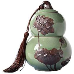 Goddness Bar Japanese-Style Storage Pots Tea Coffee Canisters Ceramic Jars(Style 08)