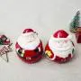 Yagaga Zucker Salz Pfeffer Gewürzbehälter, Weihnachts Keramik Gewürzbehälter Weihnachts Küchen Dekoration, Kreativer Weihnachtsmann Keramik Behälter (Geschenk)