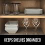 Gorilla Grip Original Drawer and Shelf Liner, Non-Adhesive, Size, 17.5 Inch x 10 FT, Durable and Strong, Grip Liners for Drawers, Shelves, Cabinets, Storage, Kitchen and Desks, Stripe Black White