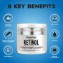 Retinol Moisturizer Cream for Face and Eye Area - Made in USA - with Hyaluronic Acid, Vitamin E - Best Day and Night Anti Aging Formula to Reduce Wrinkles, Fine Lines & Even Skin Tone.