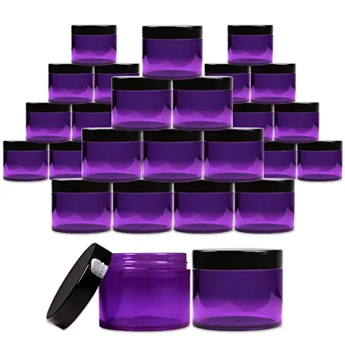 Beauticom 2 oz. (60g /60ML) (Quantity: 36 Packs) Thick Wall Round Leak Proof PURPLE CLEAR Acrylic Jars with BLACK Lids for Beauty, Cream, Cosmetics, Salves, Scrubs Beauticom 2 oz. (60g /60ML) (Quantity: 36 Packs) Thick Wall Round Leak Proof PURPLE CLEAR Acrylic Jars with BLACK Lids for Beauty, Cream, Cosmetics, Salves, Scrubs