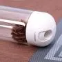 WANGLXST Lebensmittelbehälter, Nuddel Glas Flasche Versiegelter Behälter Lebensmittel Getreide Lagerung Dose Kaffee Bohne Glas für Süßigkeiten, Snacks, Weiß