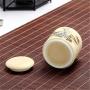 Ceramic Storage Bottles Mini Kitchen Spice Ceramic Jars For Food Containers Decoration Tea Sugar Coffee Storage Jars With Cover,Chashengluyu