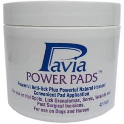 Pavia Power Pads with Natural Antibacterial Bee Propolis and Oregano Oil. Promotes Healing of Lick granulomas, sores, and incisions. 42 Pads/jar.