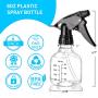 Empty Plastic Spray Bottles 8oz for Cleaning Solutions Hair Plants, 6 Pack Small Spray Bottle with Measurements Durable Adjustable Nozzle Trigger Sprayers and Labels