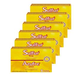 Grisi Sulfur Soap for Acne - 6 pack
