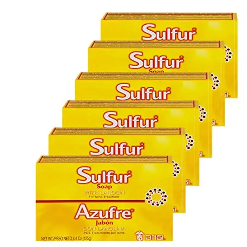 Grisi Sulfur Soap for Acne - 6 pack