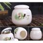 Ceramic Mini Trumpet Tea Jar Puer Tea Tank Portable Tea Storage Box Gift Box Kitchen Storage Tank Porcelain Cans Exquisite Jars,pingyuyinghexiang