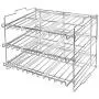 Stapelbarer Chrome-Finish-Kaninhalter – Lebensmittelaufbewahrung – Für Schränke, Vorräte und Schränke – Ideal für jede Ecke der Küche.