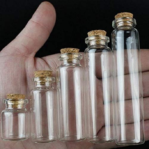 | Storage Bottles & Jars | 20pcs Cute Mini Clear Cork Stopper Glass Bottles Containers Small Wishing Bottle Clear Glass Bottle Wishing Tiny Bottle S017B | by HUDITOOLS | 1 PCs