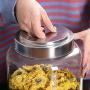 Glass Sealed Jars, Moisture-proof Kitchen Food Containers, Storage Spices/Oatmeal/Cereal/Rice