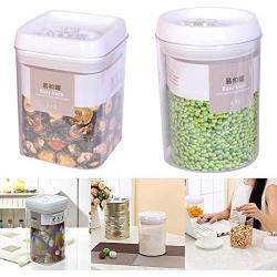 Youzpin Plastic Seal Airtight Food Storage Box Cans Jar Kitchen Grain Container