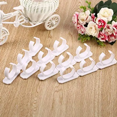 LIShuai 4 Sets Kitchen Clip Spice Gripper Jar Rack Storage Holder Wall Cabinet Door (White,One Size) LIShuai 4 Sets Kitchen Clip Spice Gripper Jar Rack Storage Holder Wall Cabinet Door (White,One Size)