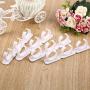 LIShuai 4 Sets Kitchen Clip Spice Gripper Jar Rack Storage Holder Wall Cabinet Door (White,One Size)