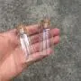 Mini Klare Glasflaschen mit Korkstopfen – 50 Stück für Kleine Wunscherfüllungen, Hochzeit Deko S020B – von HUDITOOLS