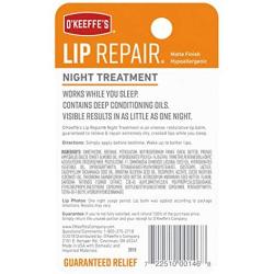 OKeeffes Lip Repair Night Treatment Lip Balm .25oz Jar