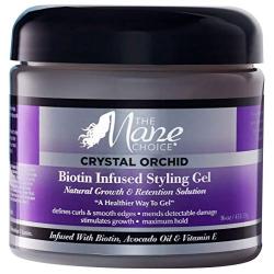 THE MANE CHOICE - Crystal Orchid Biotin Infused Styling Gel, Natural Growth and Retention Solution - A Healthier Way To Gel, 16 Oz, Pack of 1
