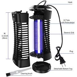 pzqzmar Electric Bug Zapper Mosquito Killer Lamp Insect Flying Trap Attractant Mosquitoes Zappers Pest Control with UV Light for Indoor