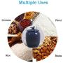 Airtight Food Storage Containers Ceramic with Lids Creative Large Kitchen Canisters Jars Porcelain,Rustic Home Decor,Pantry Organization and Storage for Flour Snacks Sugar Coffee Cereals 10L/15L Blue