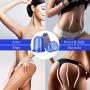 Cupping Therapy Set for Cellulite Massage - Silicone Suction Cup - Cellulite Remover for Body Vacuum Massage - Chinese Acupuncture Anti-Aging Wrinkle Reducer (2 Cups, Blue)