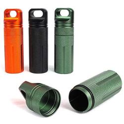 EDC Capsules Waterproof Trekking Box Survival Sealed Luggage Container Storage Camp Medicine Square Outdoor Pill Drying Bottle