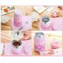Thermos Food Jar Thermos Stainless Food Flask For Kids 460ml,Leakproof Vacuum Insulated Food Containers Lunch Box With Folding Spoon (Color : Pink)