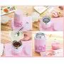 Thermos Kinder-Lebensmittelbehälter Edelstahl Thermos-Flasche 460ml, Dichtverschluss-Vakuumisolierte Schale mit Klapplöffel (Farbe: Rosa)