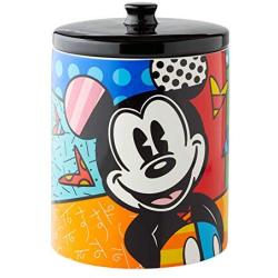 Enesco 6004975 Disney by Britto Mickey Mouse Cookie Jar Canister, 9.5 Inch, Multicolor