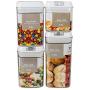 vinmax Kitchen Canister Set 4 packs Bottles for Coffee/Tea/Milk Powder/Spice Vacuum Storage Tank Jars