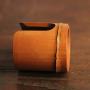 Natural Bamboo Tea Cup Holder Kitchen Storage Canister Tea Ceremony Supplies - Brown, S