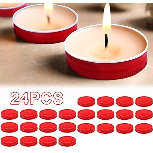 CURE SECRET 12/24 Pcs Mason Jar Lids Regular Mouth Jar Storage Caps Set Leak-Proof
