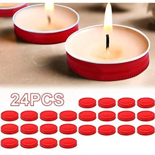 Capsules de Bocal Mason Réguliers 12/24 Pièces - Ensemble de Stockage Anti-Fuite