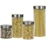 Glasbehälter-Set Beehive 4-teilig mit Edelstahl-Luftdichtverschluss – Home Basics