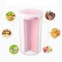 Separate Storage Box with lid, Large Round Food canisters Preserving Jars Durable Versatile Pack of 2-G 1.2Lx2