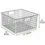mDesign Farmhouse Decor Metal Wire Food Storage Organizer, Bin Basket with Handles for Kitchen Cabinets, Pantry, Bathroom, Laundry Room, Closets, Garage - 12" x 12" x 6" - 4 Pack - Graphite Gray mDesign Farmhouse Decor Metal Wire Food Storage Organizer, Bin Basket with Handles for Kitchen Cabinets, Pantry, Bathroom, Laundry Room, Closets, Garage - 12" x 12" x 6" - 4 Pack - Graphite Gray