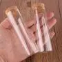 Glasbehälter & Flaschen | Durchmesser 30mm: 15ml 25ml 30ml 35ml 40ml 50ml 60ml Transparente Glas Teströhrchen mit Korkstopfen, Glasbehälter, 24 Stück | by HUDITOOLS | 1 PC