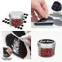 VERONES Essigflaschen, 4 oz Jellygläser mit Einteiligen Deckeln, Ideal für Marmelade, Honig, Hochzeitsschuhe, Babybrei, DIY Magnet Gewürzgläser, 40 Stück