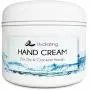 Hand- und Fußcreme ohne Rissbildung – Anti-Aging Feuchtigkeitsbehandlung für trockene Hände und stark beanspruchte Hände mit reinem Kokosbutter + Avocadoöl + Jojobaöl + Rosenholzöl + Vitamin E – Handreparatur für Damen und Herren.