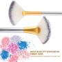 Make up Brushes, VANDER LIFE 24pcs Premium Cosmetic Makeup Brush Set for Foundation Blending Blush Concealer Eye Shadow, Cruelty-Free Synthetic Fiber Bristles, Travel Makeup bag Included, Champagne