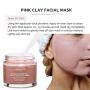 Australian Pink Clay Facial Mask - Formulated to Tighten, Cleanse & Brighten With Anti-Aging Effects - No Irritation - Blackhead Remover - Kaolin Face Mask - Bentonite Clay - 60g - Vegan