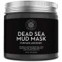 Pure Body Naturals Dead Sea Mud Mask for Face and Body, Purifying Face Mask for Acne, Blackheads, and Oily Skin, 8.8 Ounce